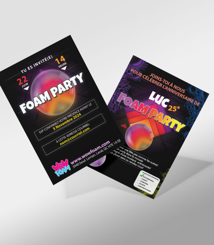 Invitation Foam 5″ x 7″ – TMP 911
